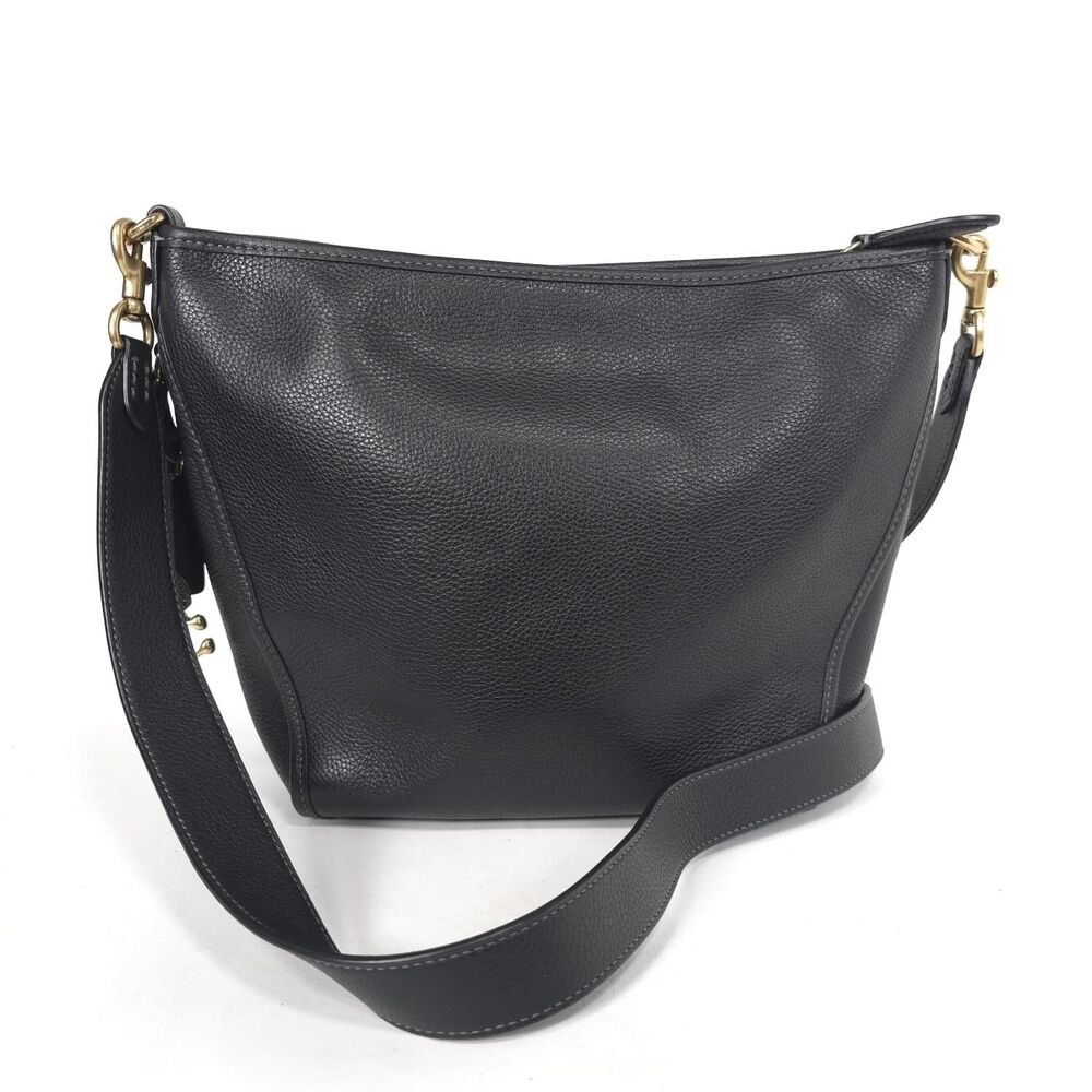 COACH Women's Shoulder Bag Adjustable Strap Gold Hardware Black F22719-G8482
